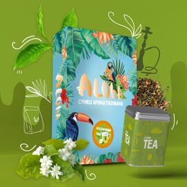 Безникотиновая Смесь Aloha (Алоха Жасминовый Чай) 100 грамм