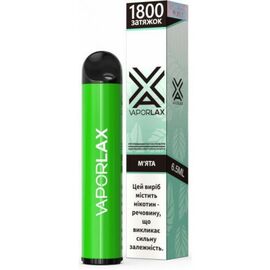 Электронные сигареты Vaporlax (Вапорлакс) Мята 1800 | 5%