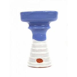 Чаша для кальяну RS Bowls HR v.2.0 (Harmonia) фанел, біла з фіолетовим