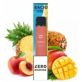Електронні сигарети Bacio 1500 Summer Breeze (Басіо 1500 Ананас Персик Манго БЕЗ НІКОТИНУ)