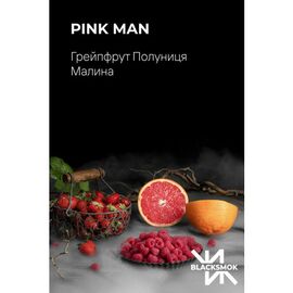 Табак Black Smok Pink man (Блэк Смок Грейпфрут Клубника Малина) 100 грамм
