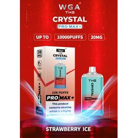 Электронная сигарета Crystal Pro Max 10000 Strawberry Ice (Клубника Лед)