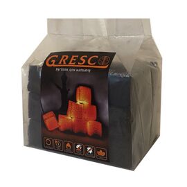 Уголь для кальяна ореховый Gresco без коробки (Греско) 0,5кг