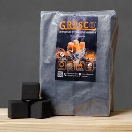 Уголь для кальяна ореховый Gresco без коробки (Греско)1кг