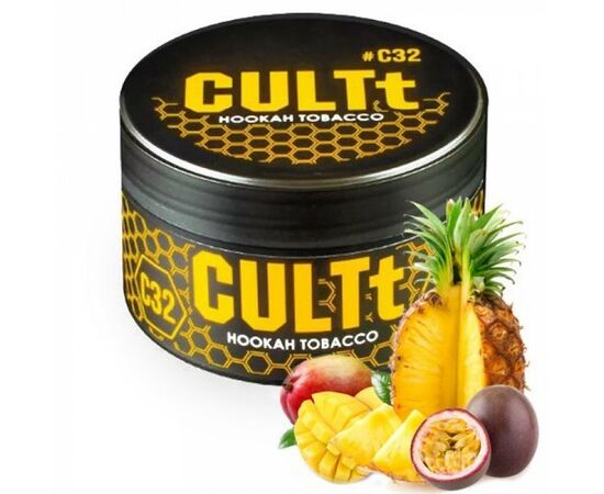 Табак CULTT С32 Mango Passion Fruit Pineapple (Культ Манго Маракуйя Ананас) 100 грамм