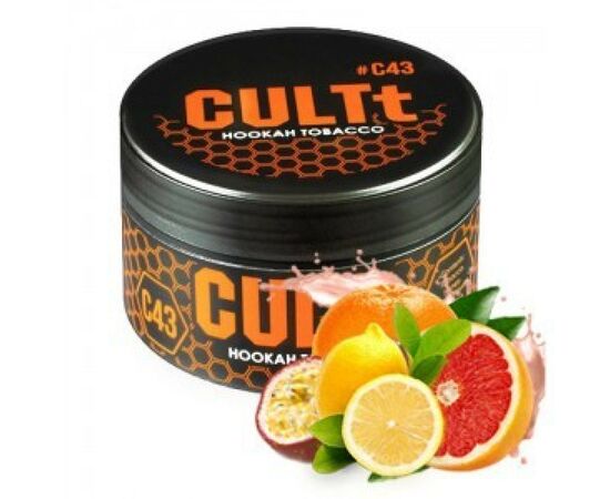 Табак CULTT C43 Passion Fruit Lime Grapefruit (Культт Маракуйа Лайм Грейпфрут) 100 грамм