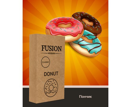 Табак Fusion Classic Glaze Donuts (Фьюжн Пончики в Глазури) 100 грамм